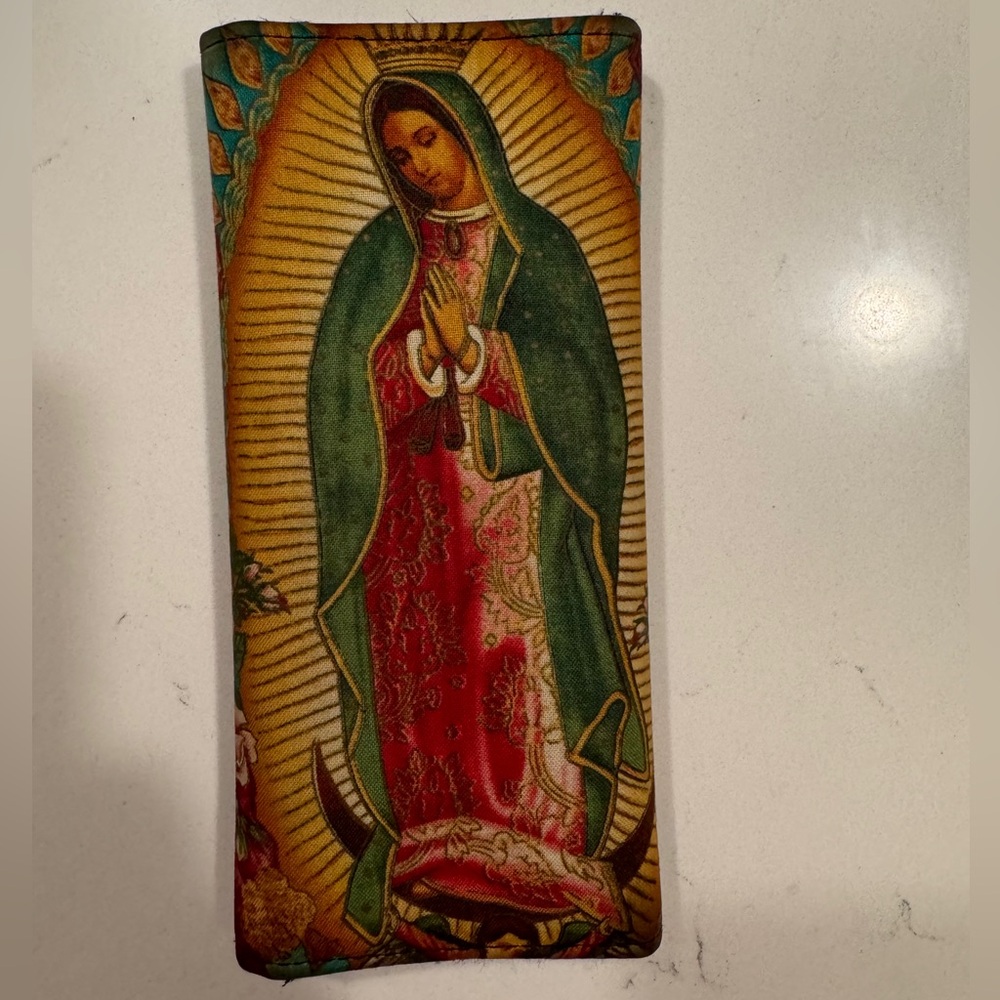 “Holy Virgin Mary” US Handmade Woman’s long trifold wallet